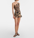 Pucci Marmo ruffled mesh shorts