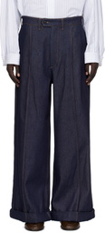 Hed Mayner Navy Wide Jeans