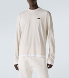 Prada Layered cotton jersey T-shirt
