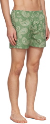 Jacquemus Green Le Raphia 'Le Caleçon' Boxers