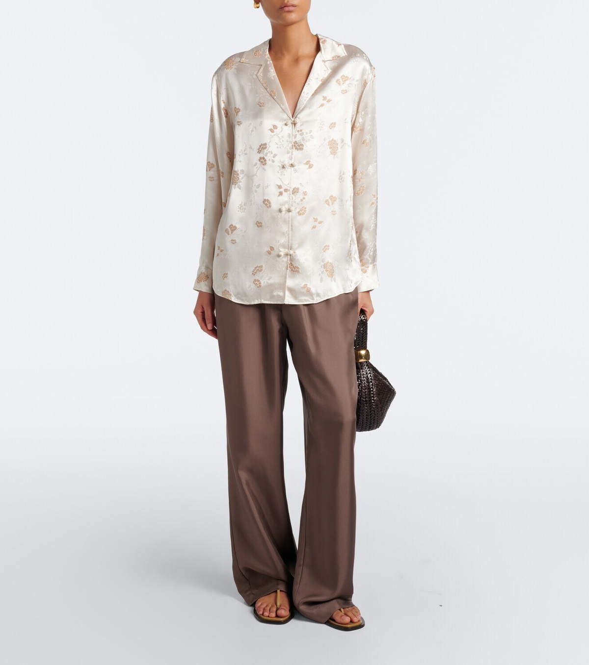Dôen Maurise floral jacquard shirt