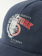 A.P.C. - Marc Jacobs Logo-Embroidered Cotton-Jersey Baseball Cap - Blue