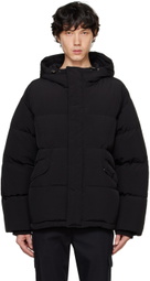 Dunst Black Hooded Volume Down Jacket