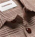 Nanushka - Adam Checked Seersucker Shirt - Brown