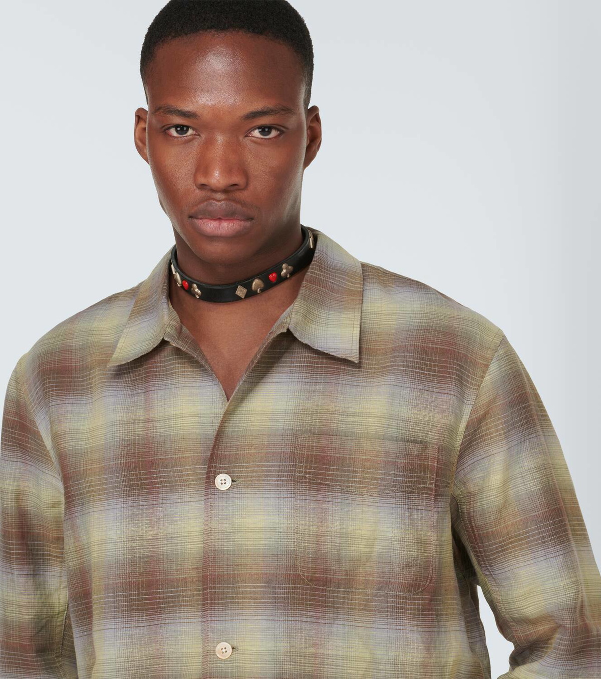 Our Legacy Embellished leather choker Our Legacy