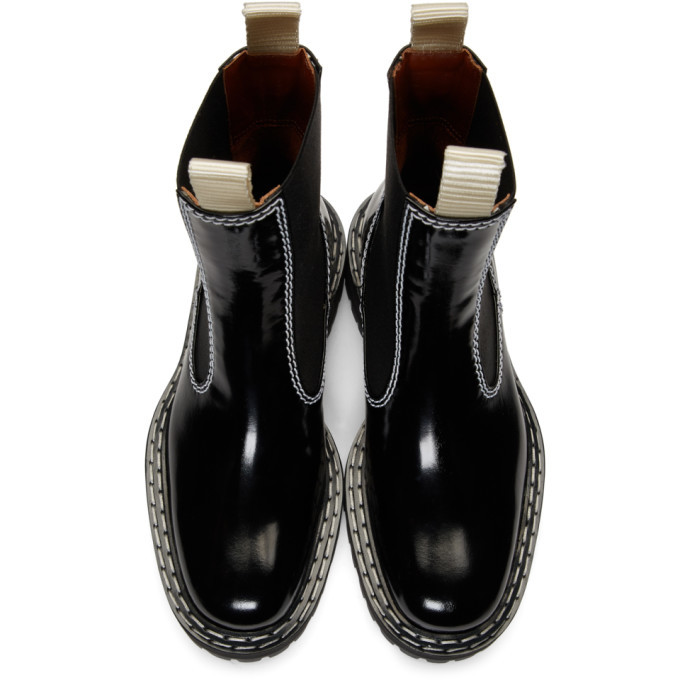 Proenza Schouler Black Lug Sole Chelsea Boots Proenza Schouler