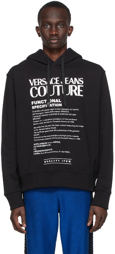 Photo: Versace Jeans Couture Black Logo Hoodie
