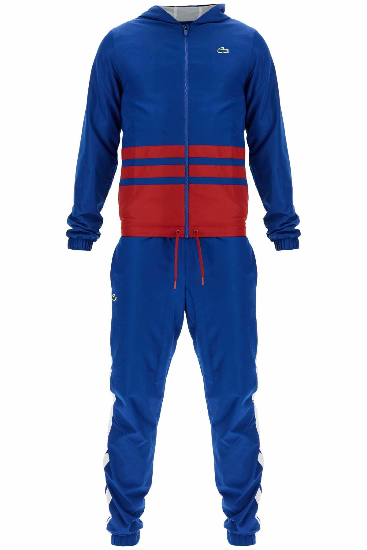LACOSTE hooded sports tracksuit Blue Lacoste