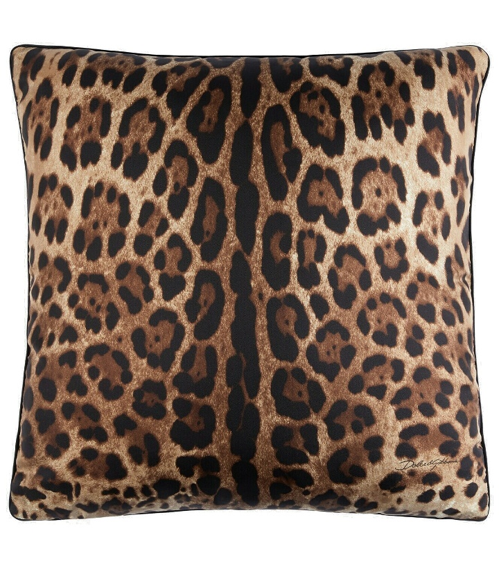 Photo: Dolce&Gabbana Casa - Leopardo Small silk twill cushion