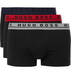 Hugo Boss - Three-Pack Stretch-Cotton Boxer Briefs - Men - Black