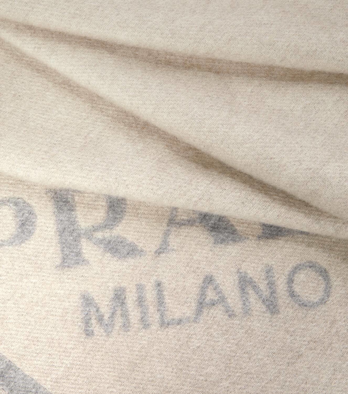 Prada Logo jacquard cashmere blanket