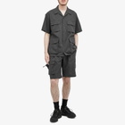 Nanga Men's Dot Air Utility Pocket Cargo Shorts in Black