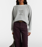Victoria Beckham Printed cotton-blend jersey sweatshirt