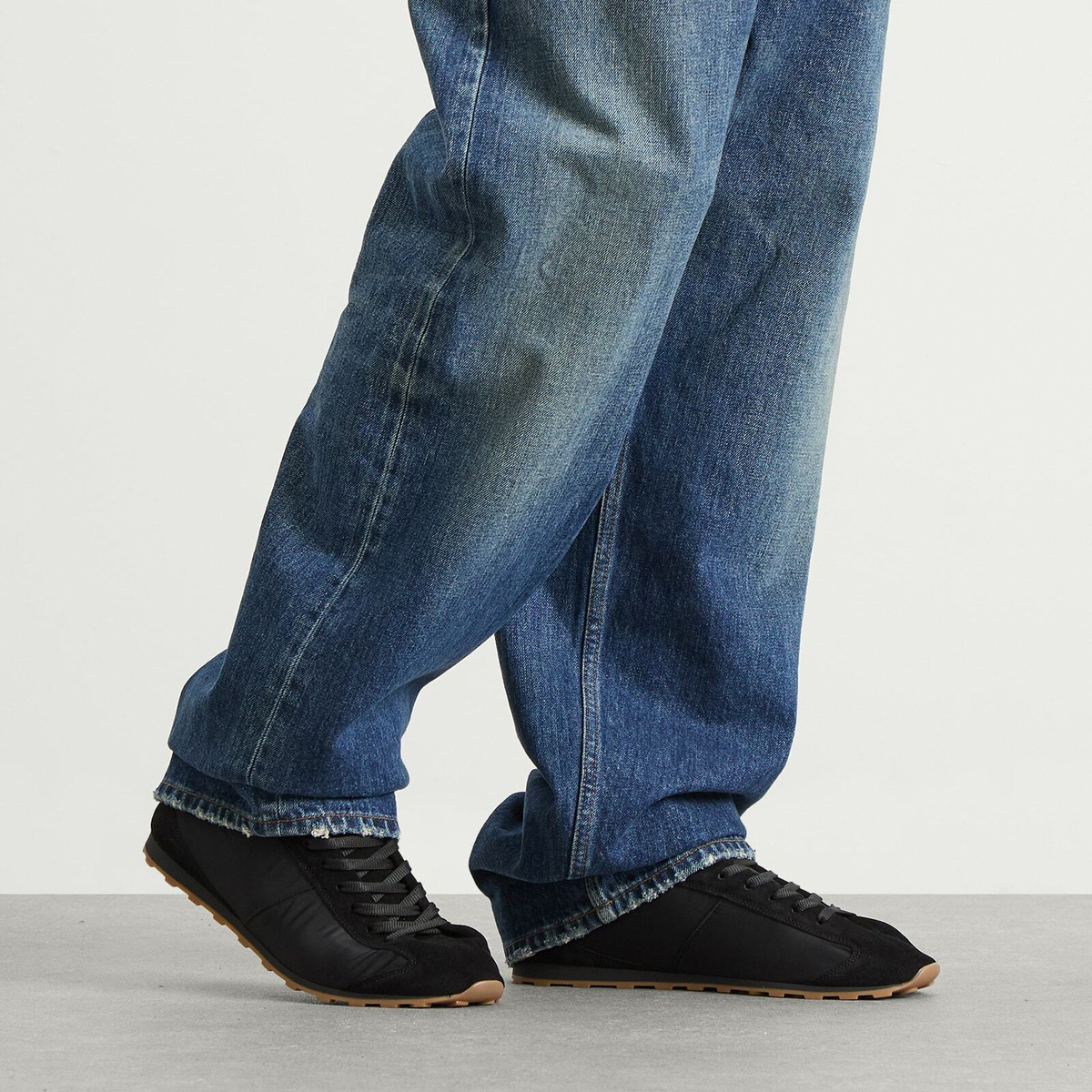 Jacquemus Men's Les Tennis Nylon Sneaker in Black Jacquemus