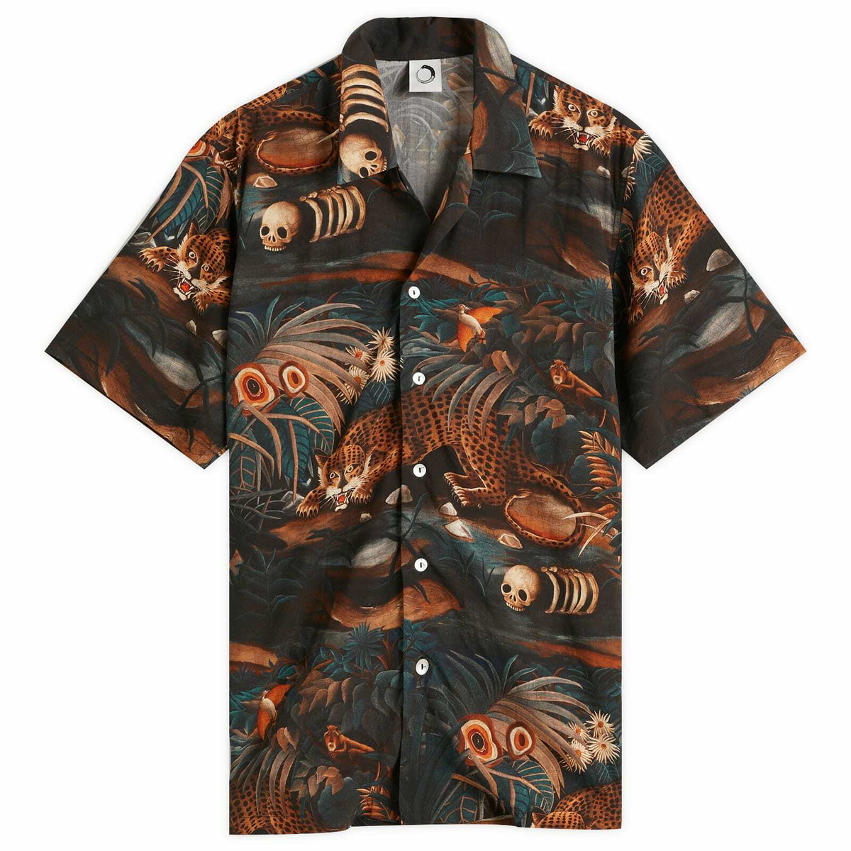 Endless Joy Men's Leopard Jungle Vacation Shirt in Multi