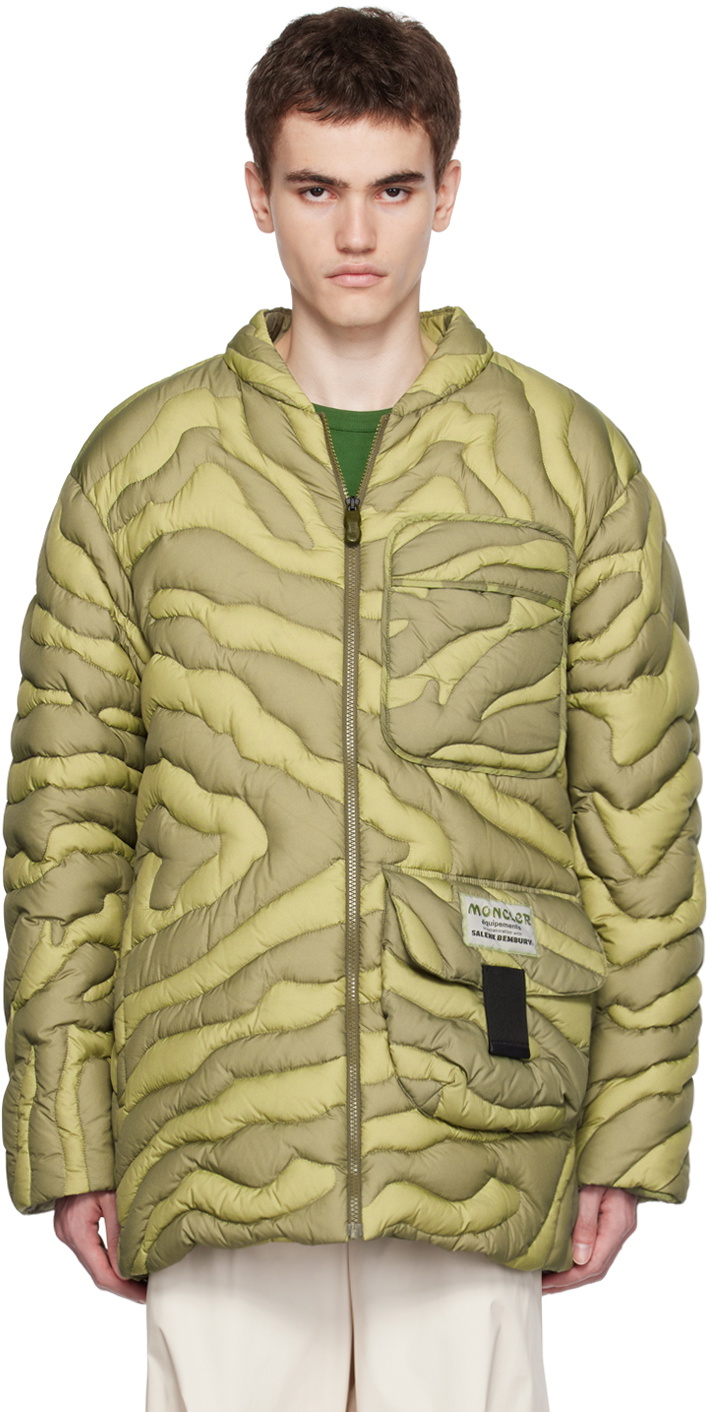 Moncler Genius 5 Moncler Salehe Bembury Green Peano Down Jacket Moncler ...