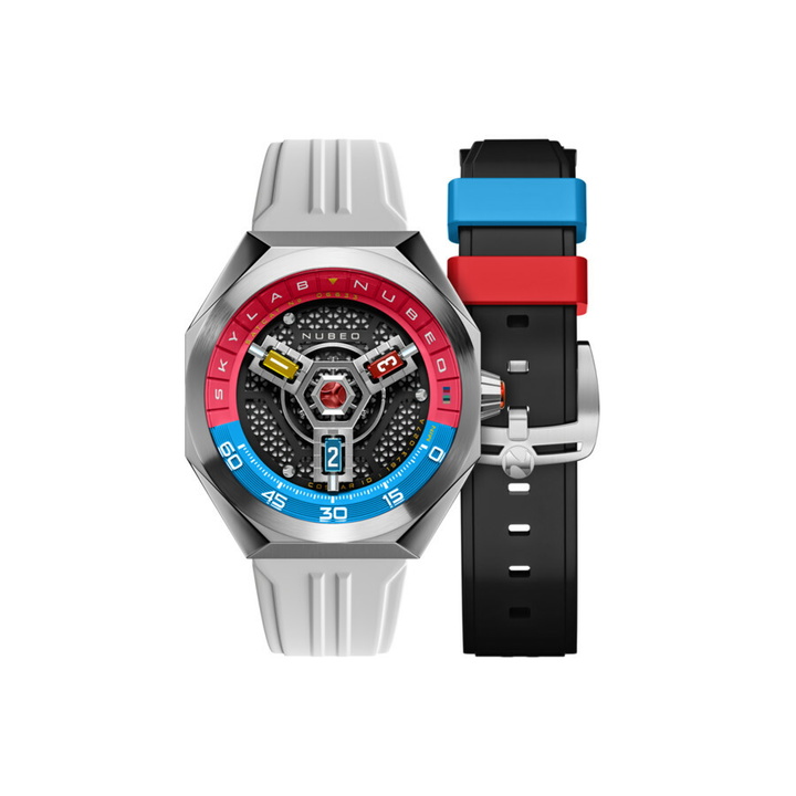 Photo: Nubeo Skylab Automatic Grey Dial Mens Watch NB-6083-08