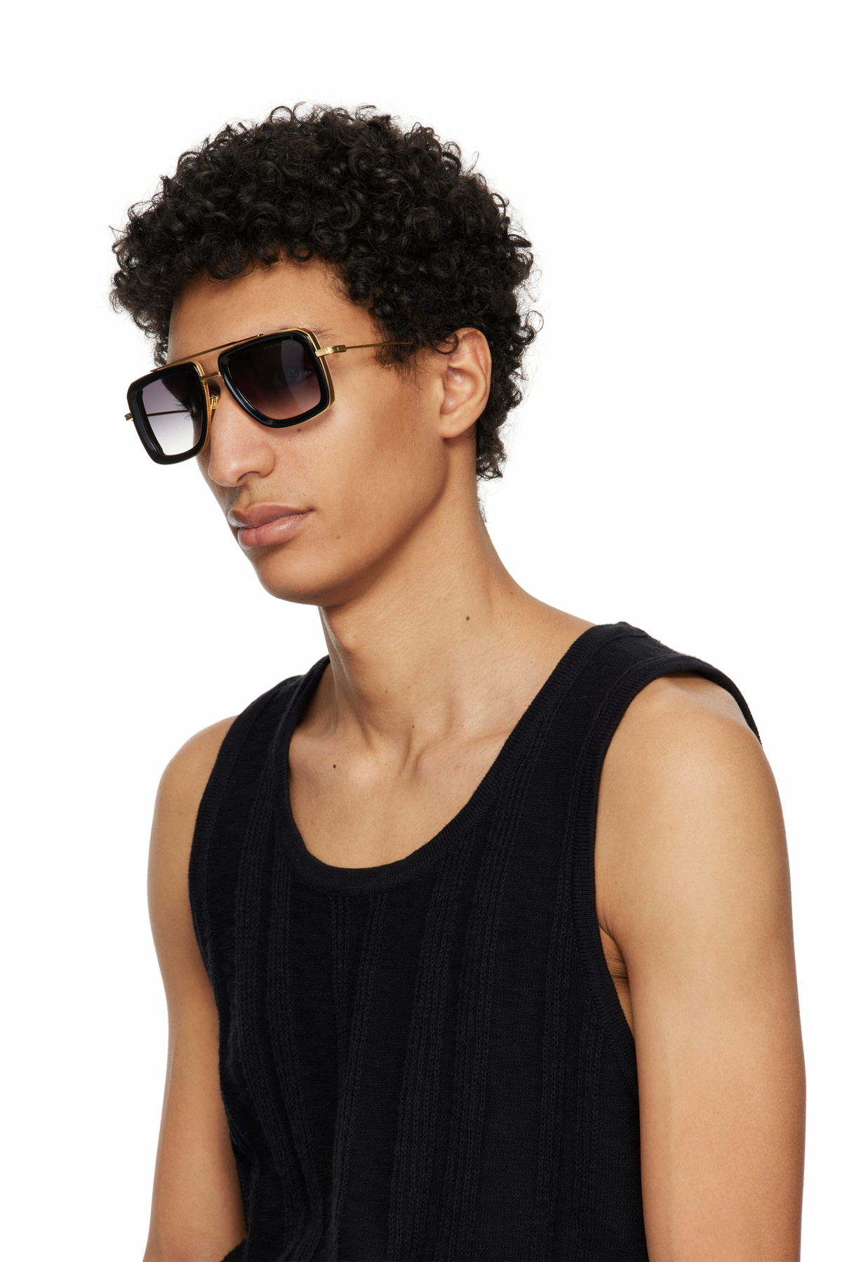 Dita Gold & Black Dubsignal Sunglasses Dita display picture 1