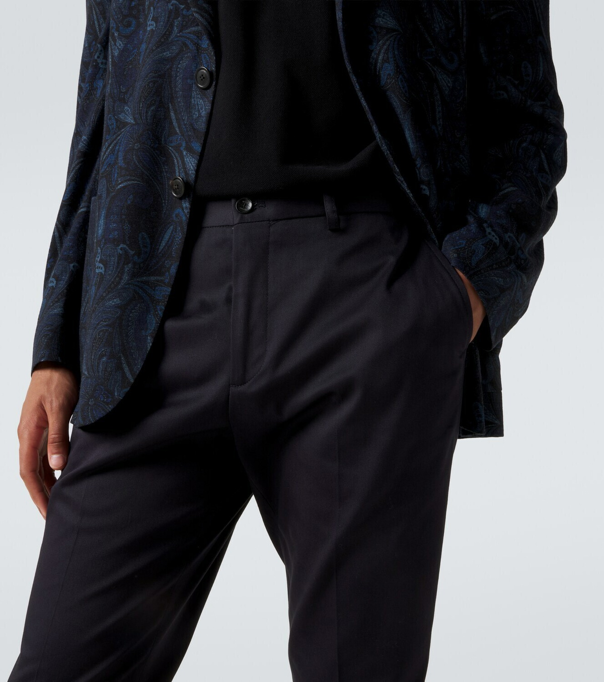 Etro Cotton-blend slim pants