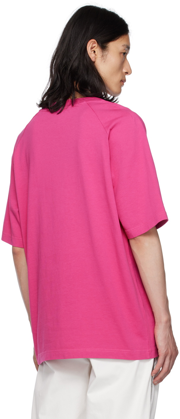 Moncler Pink Embroidered T-Shirt Moncler