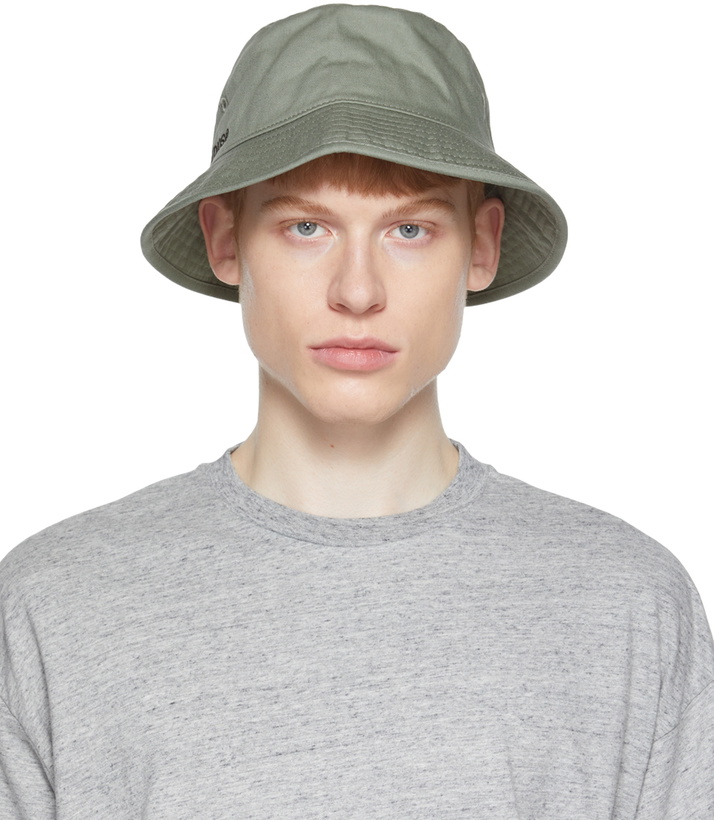 Photo: Acne Studios Green Twill Bucket Hat