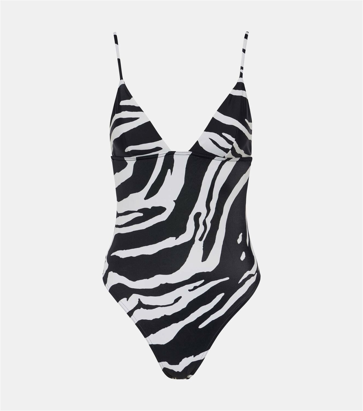 Stella McCartney Zebra-print high-leg swimsuit Stella McCartney