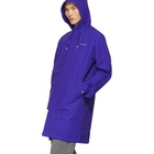 Off-White Blue Diag Rain Coat