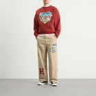 Human Made Men's Heavyweight Heart Logo Sweatshirt in Red