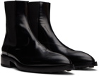 Jil Sander Black Pointed Toe Chelsea Boots