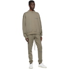 Essentials Taupe Mock Neck Logo Sweatshirt