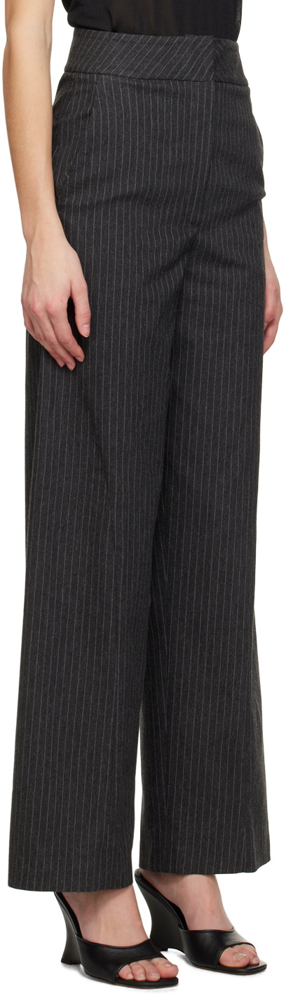 Elleme Gray Curved Stitched Trousers