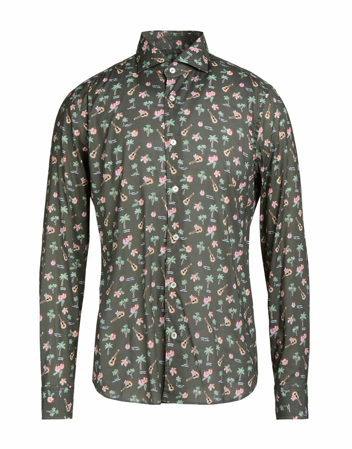Fedeli Mens Shirt Military in Green