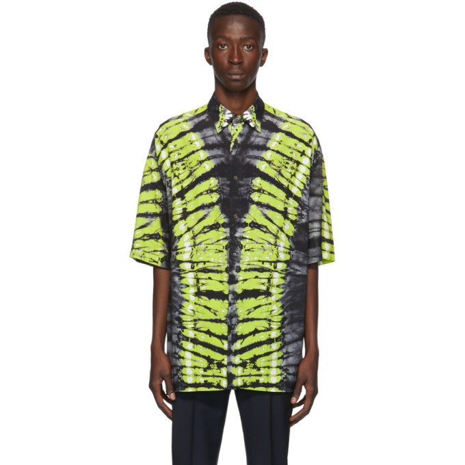 Photo: Valentino Black and Green Pop Skin Printed Shirt