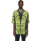 Valentino Black and Green Pop Skin Printed Shirt