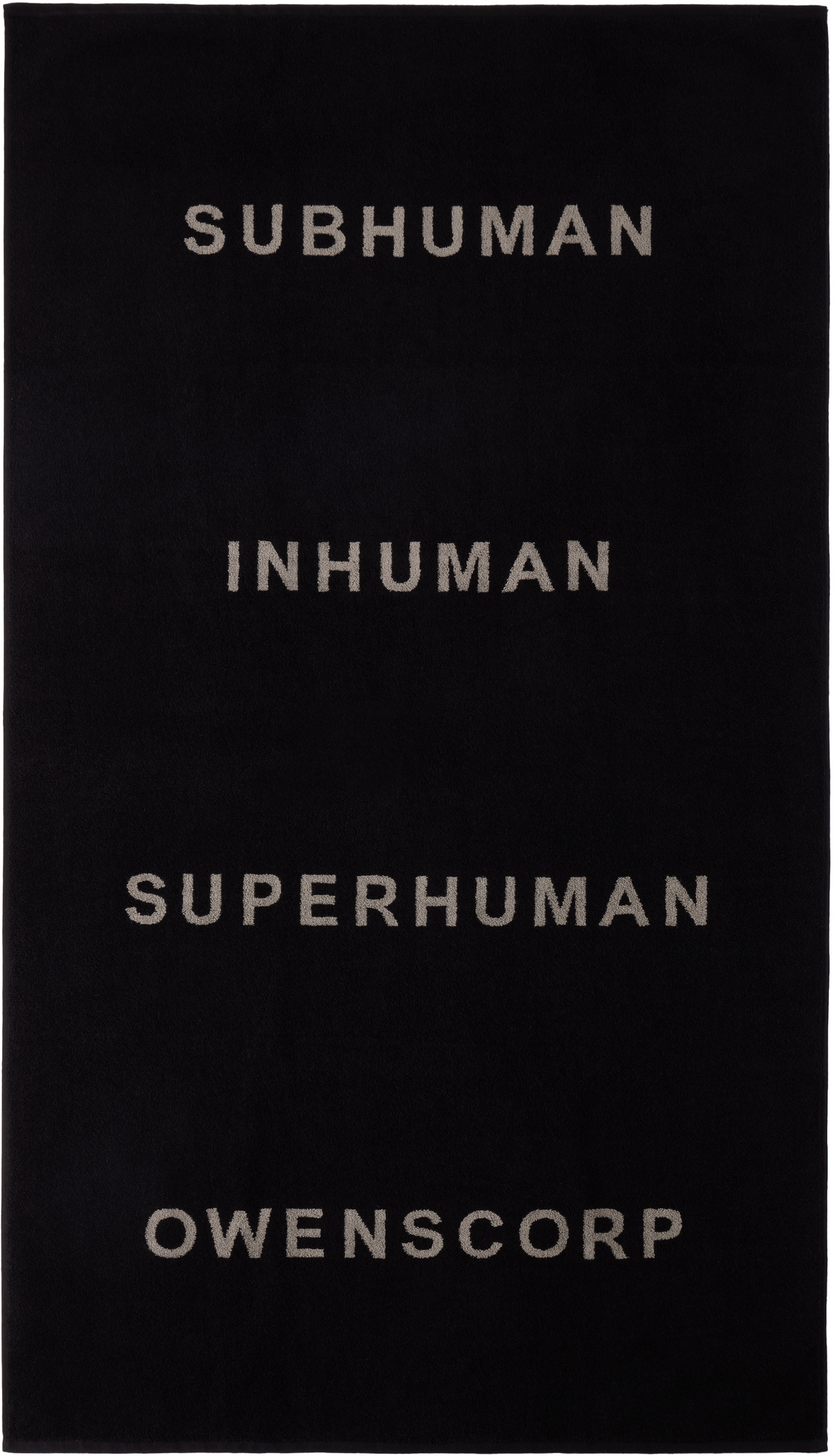 Rick Owens Off-White & Black Beach Towel