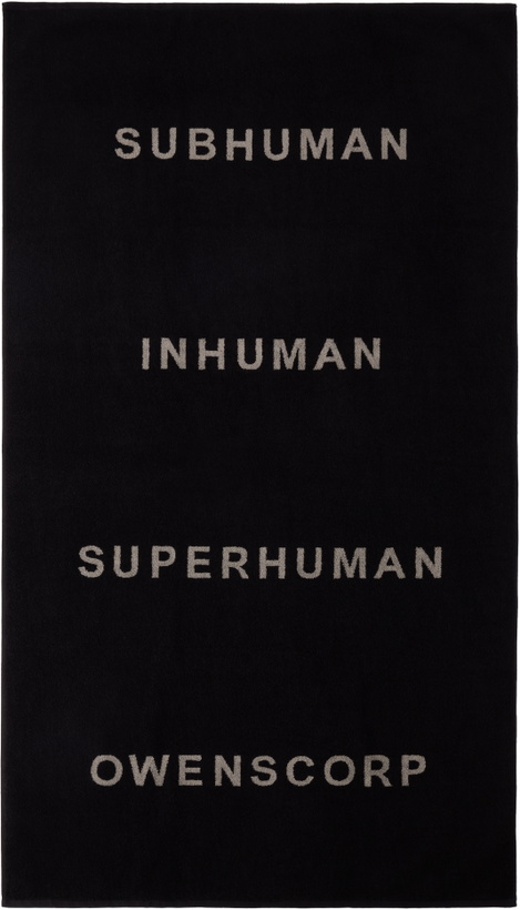 Photo: Rick Owens Off-White & Black Beach Towel