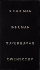Rick Owens Off-White & Black Beach Towel