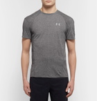 Under Armour - Swyft Slim-Fit Mélange Threadborne HeatGear T-Shirt - Men - Gray