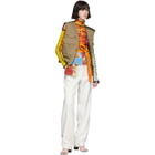 ASAI SSENSE Exclusive Reversible Tan and Khaki Multipocket Vest