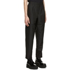 Neil Barrett Black Satin One-Pleat Trousers