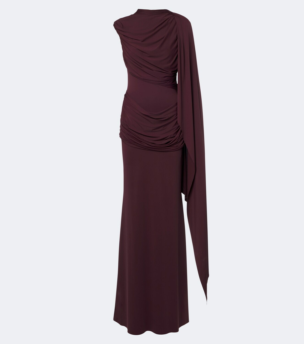 De La Vali Draped jersey gown