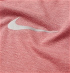 Nike Running - Breathe Rise 365 Perforated Mélange Dri-FIT T-Shirt - Pink
