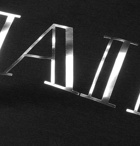 Balmain - Slim-Fit Metallic Logo-Print Cotton-Jersey T-Shirt - Men - Black