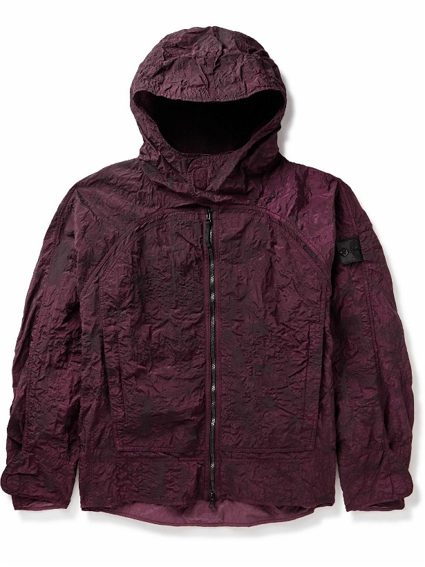 Photo: Stone Island Shadow Project - Crinkled Reps Nylon Hooded Jacket - Purple