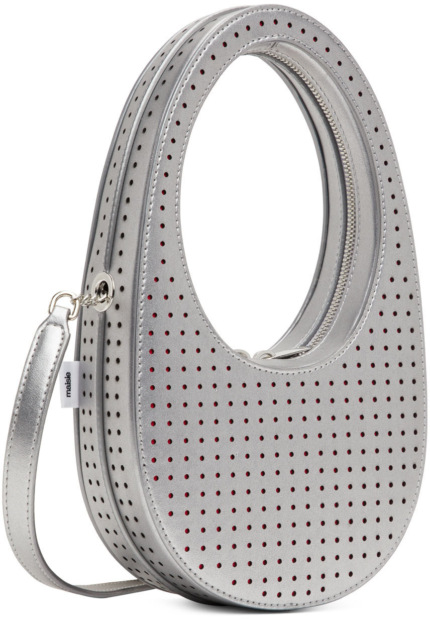 Coperni Silver Maisie Williams Edition Mini Swipe Bag Coperni