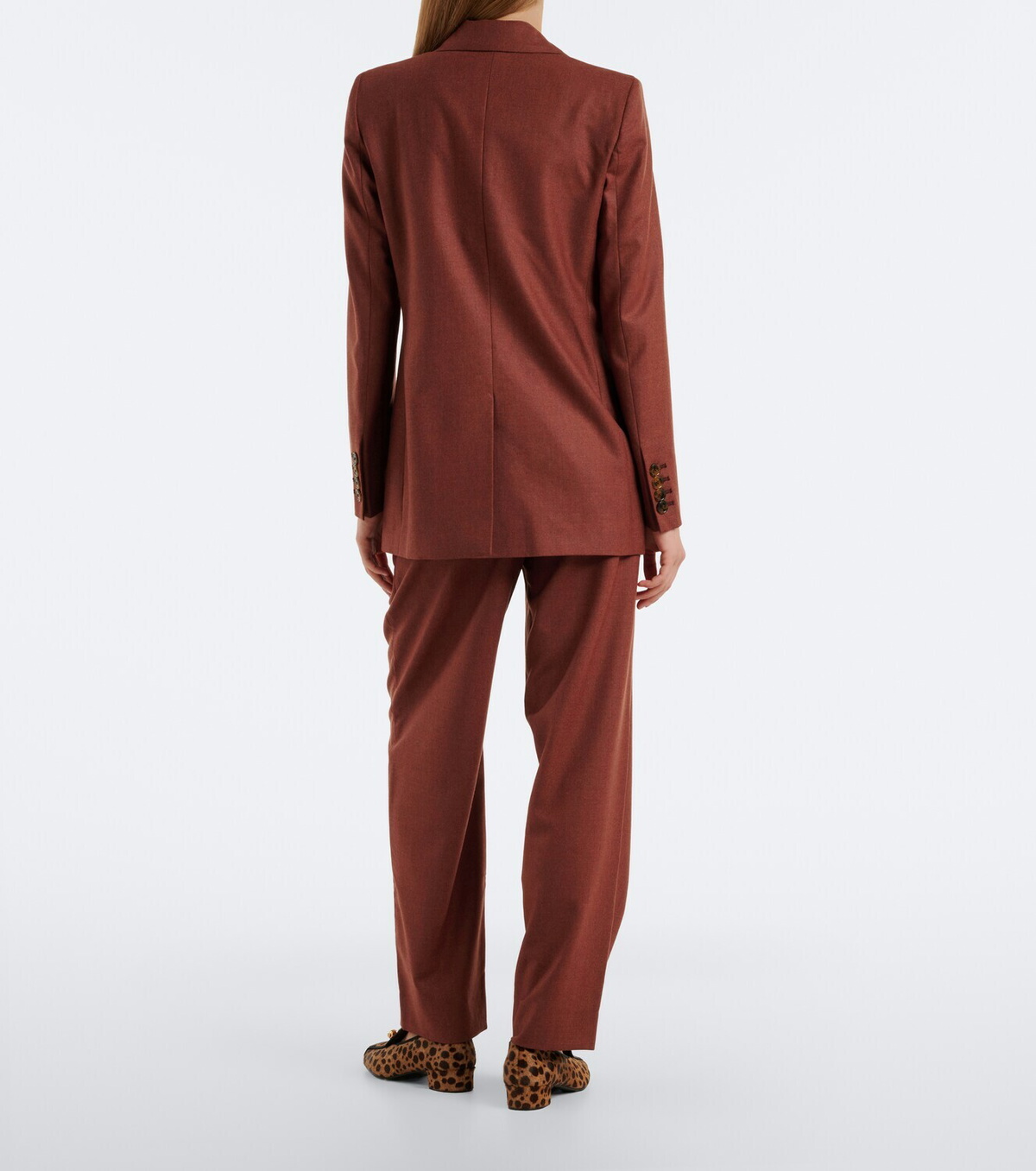 Blazé Milano Fox wool and cashmere straight pants