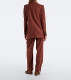 Blazé Milano Fox wool and cashmere straight pants