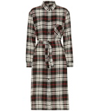 Woolrich - Checked wool-blend shirtdress