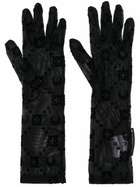 Marine Serre Moonogram-Flocked Gloves