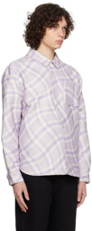 Dime Purple Plaid Shirt